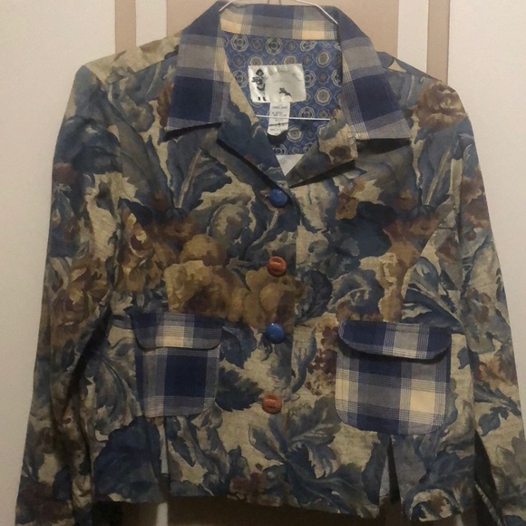 London Jacket Womens Small Floral Shabby Boho USA - Picture 2 of 7